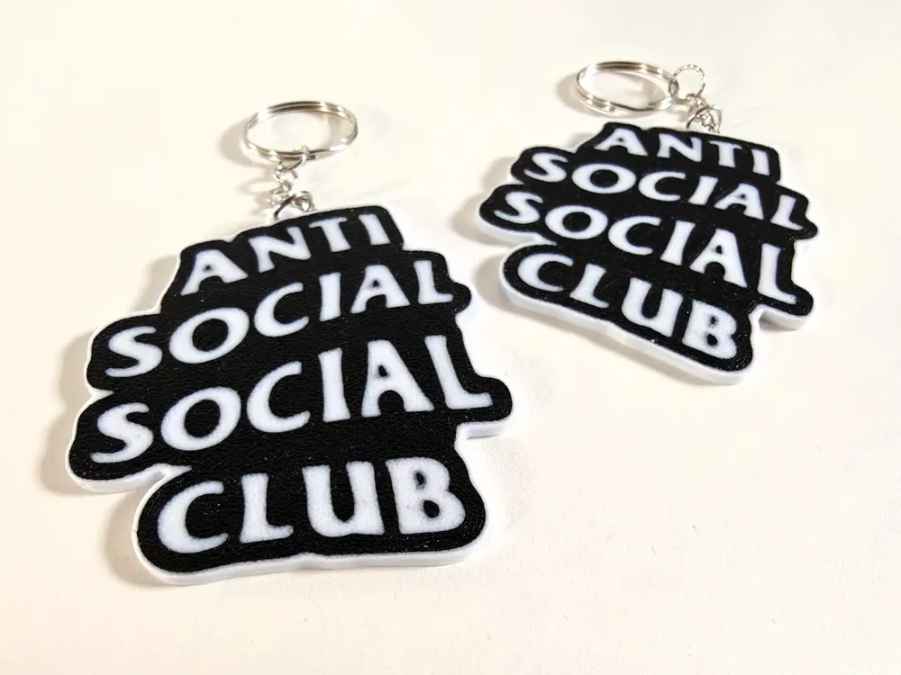 Llavero Anti Social Club Social, vista 3