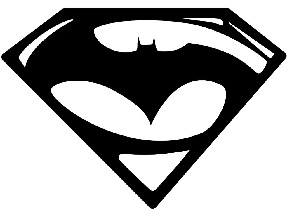 Logotipo de Batman vs Superman | Logotipo de Batman contra Superman, vista 1