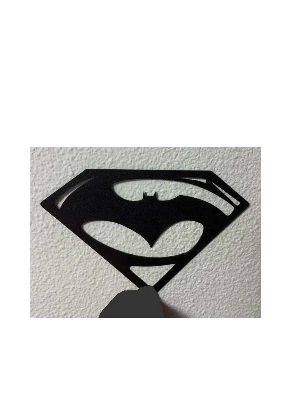 Logotipo de Batman vs Superman | Logotipo de Batman contra Superman, vista 3