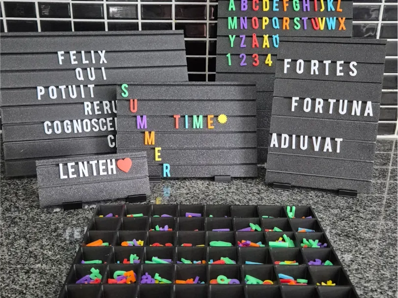 Tablero modular: 5 tamaños, soportes y organizador, vista 1