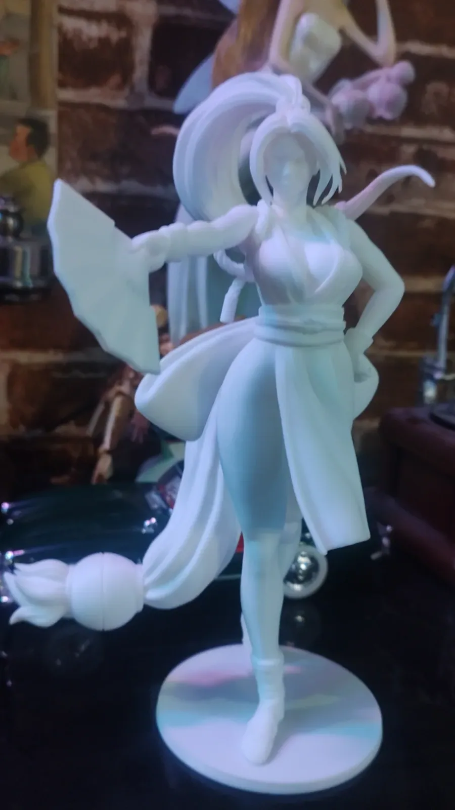 Mai Shiranui - piezas separadas, placas múltiples, soportes reducidos, alta precisión, vista 3