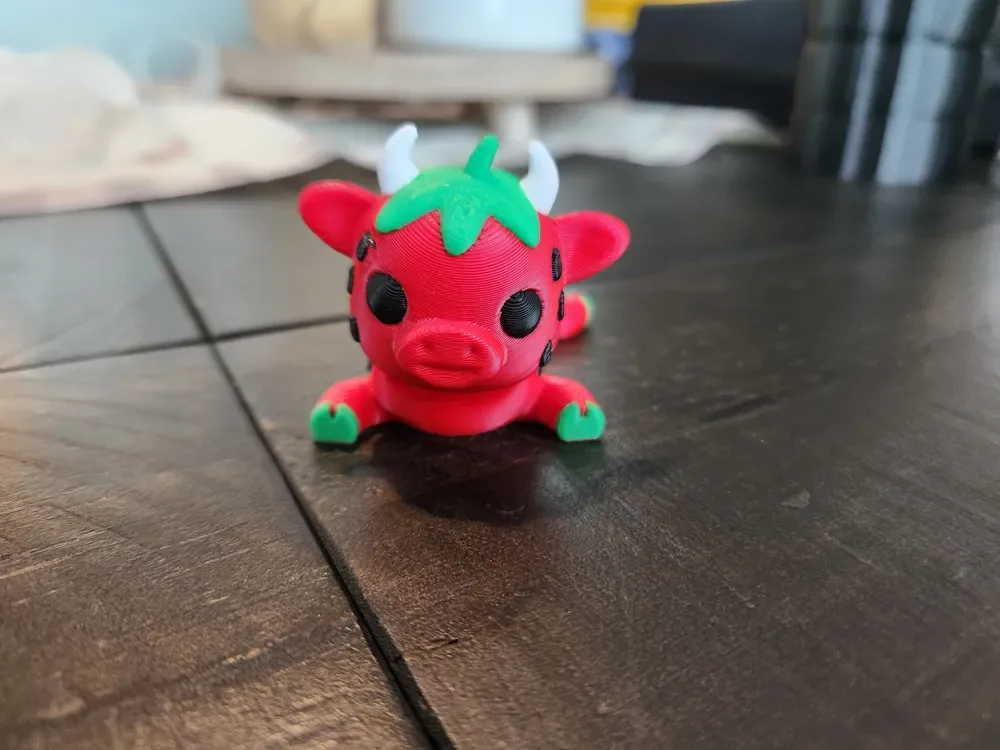Fresa Vaca Flexi – Modelo 3D Articulado, vista 3