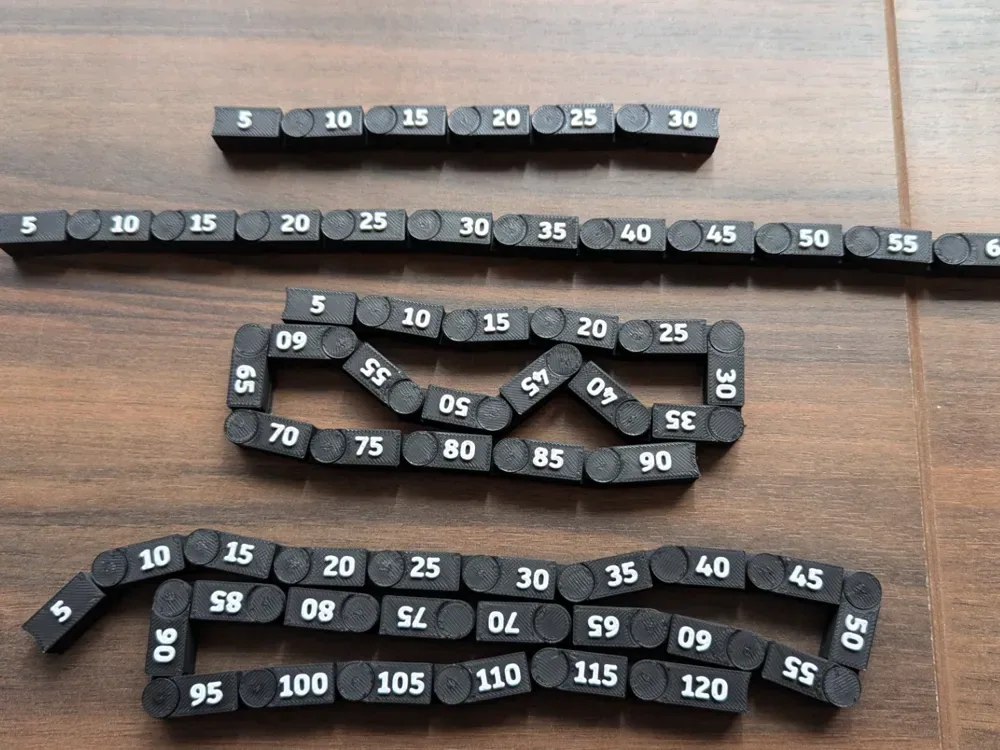 Regla D&D 30 a 120 pies Articulada Flexible, vista 1