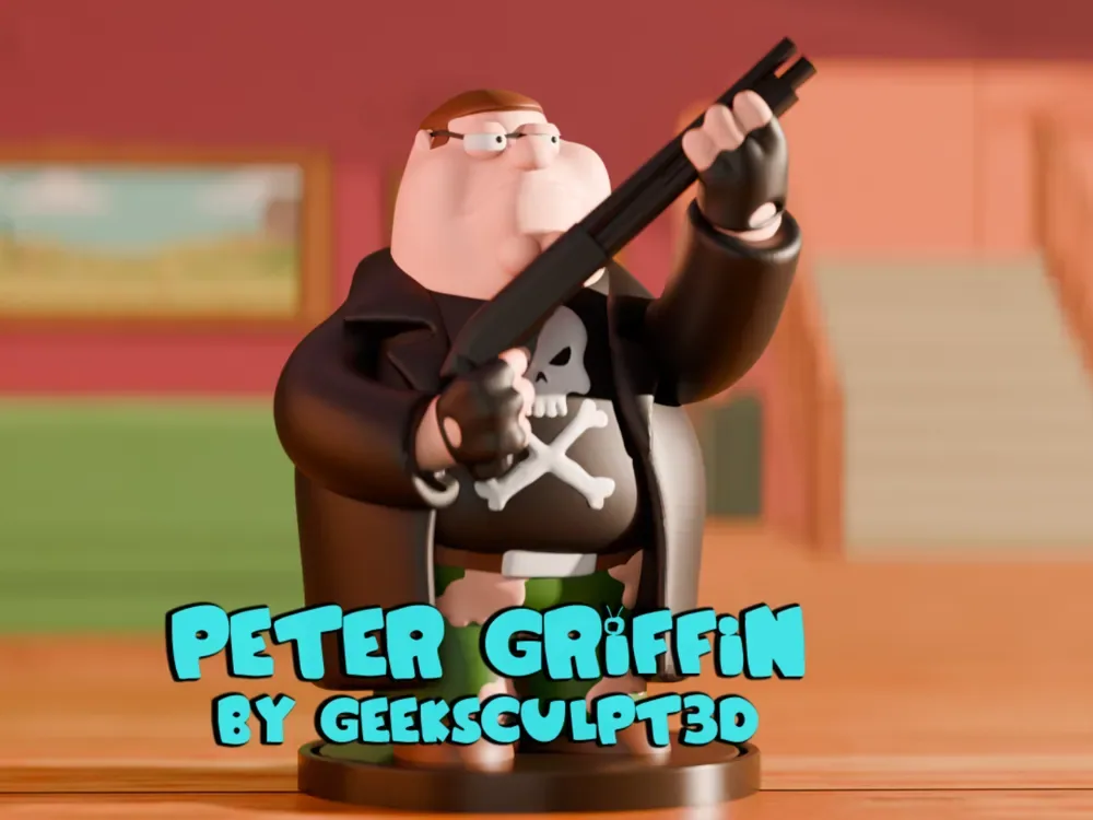 Padre de familia - Figura de acción de Peter Griffin, vista 1