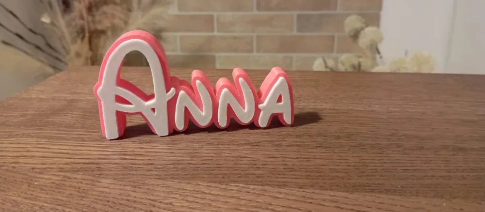 Anna Disney Nombre Signo Decorar Habitación Niño Cumpleaños, vista 2