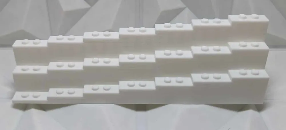 Soporte de exhibición para minifiguras de Lego para impresión 3D, vista 2