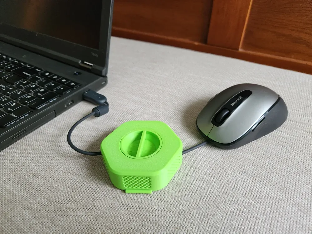 Organizador · Enrollador de cables portátil para impresión 3D, vista 3
