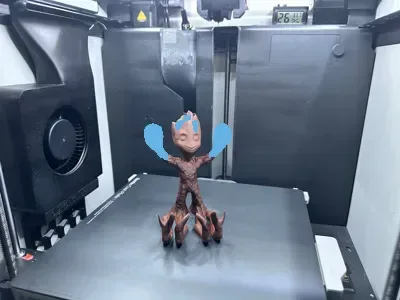 Soporte para teléfono Groot para impresión 3D, vista 3