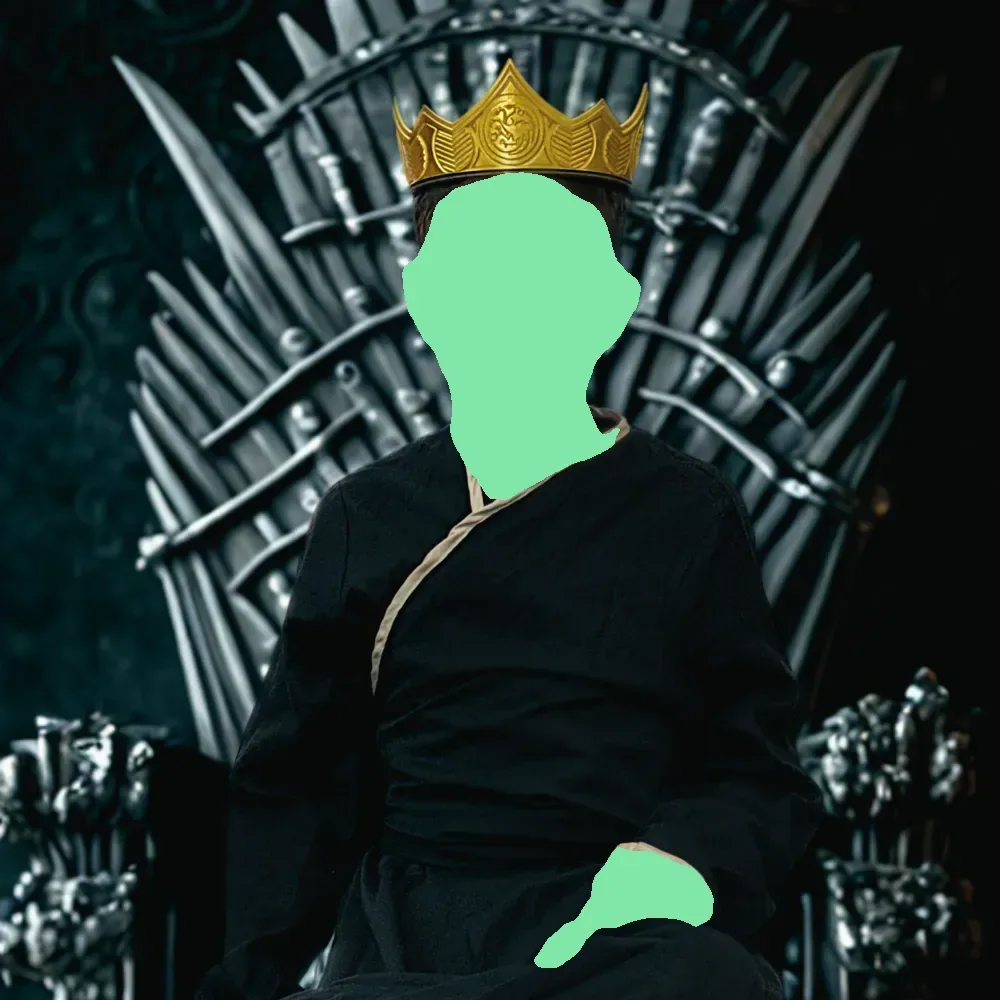 Corona y organizador de la Casa Targaryen, vista 2