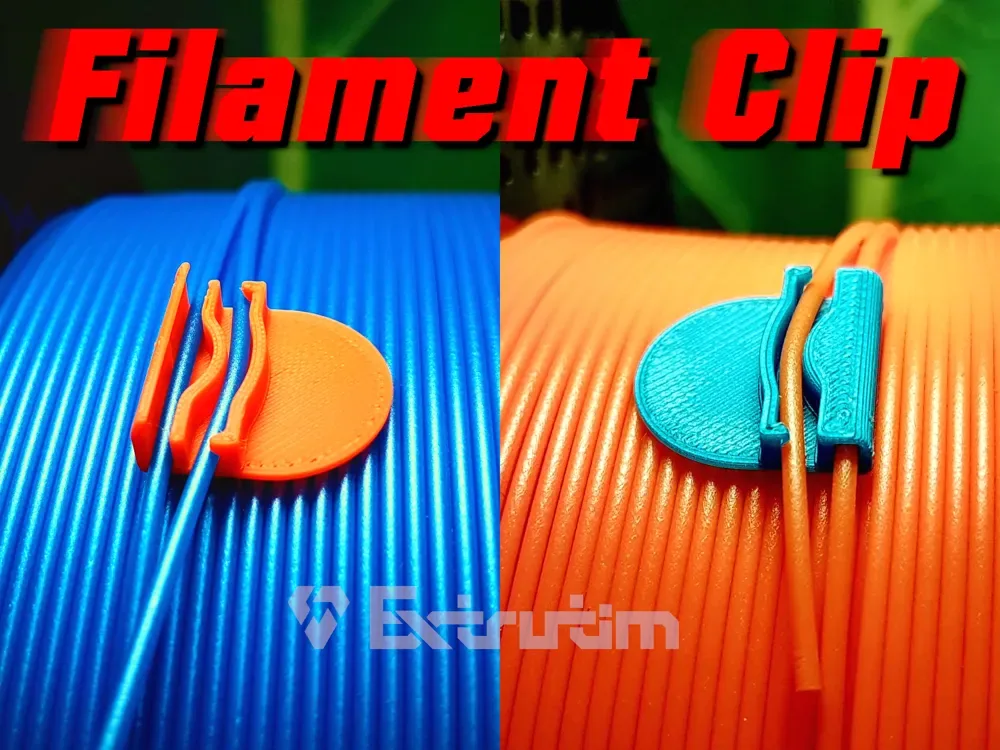 Clip para filamento de impresora 3D, vista de referencia 1