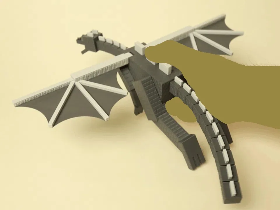 Dragón Ender Minecraft, vista 1