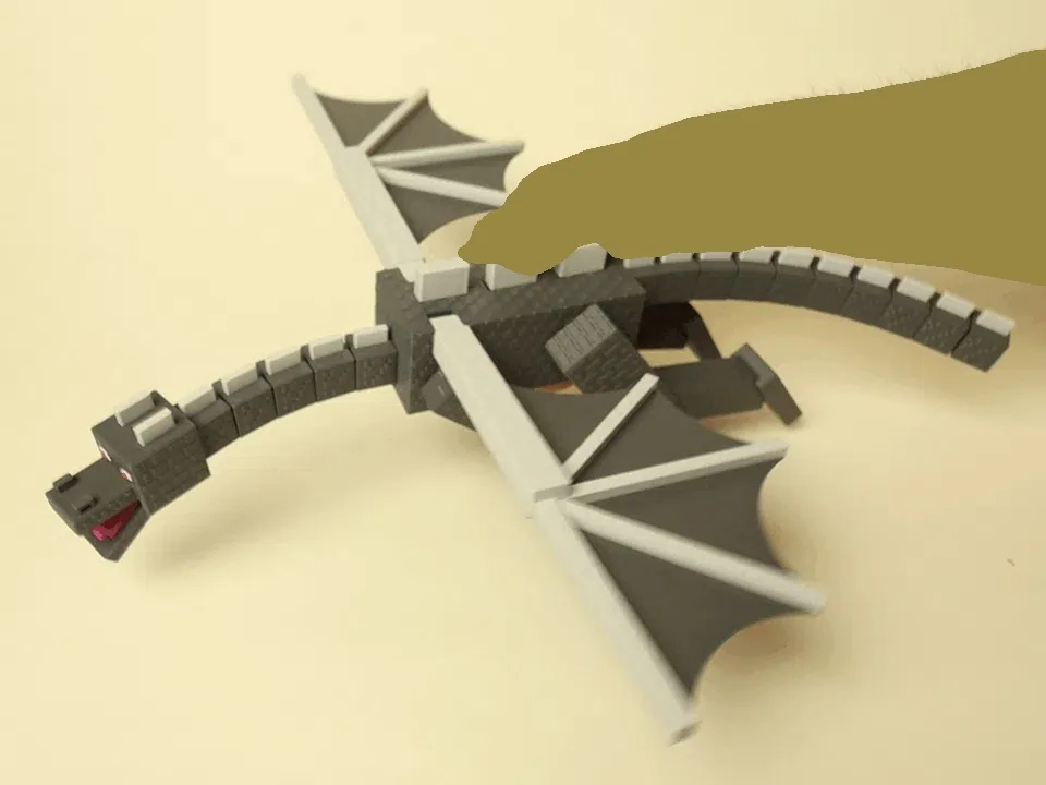 Dragón Ender Minecraft, vista 2