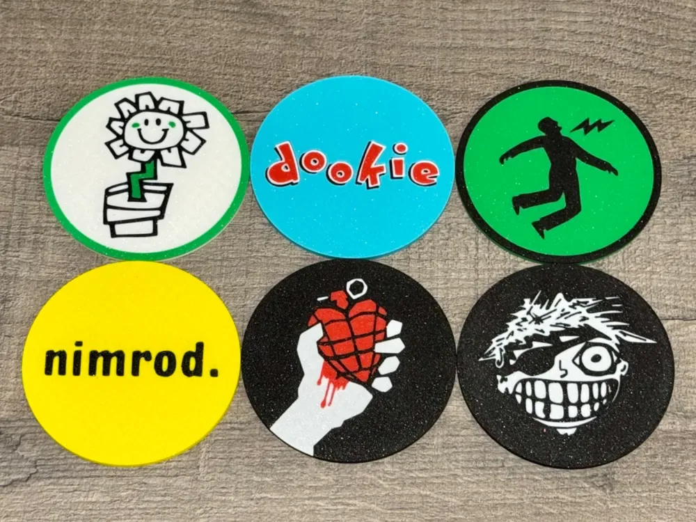 Juego de posavasos Green Day con soporte., vista 1