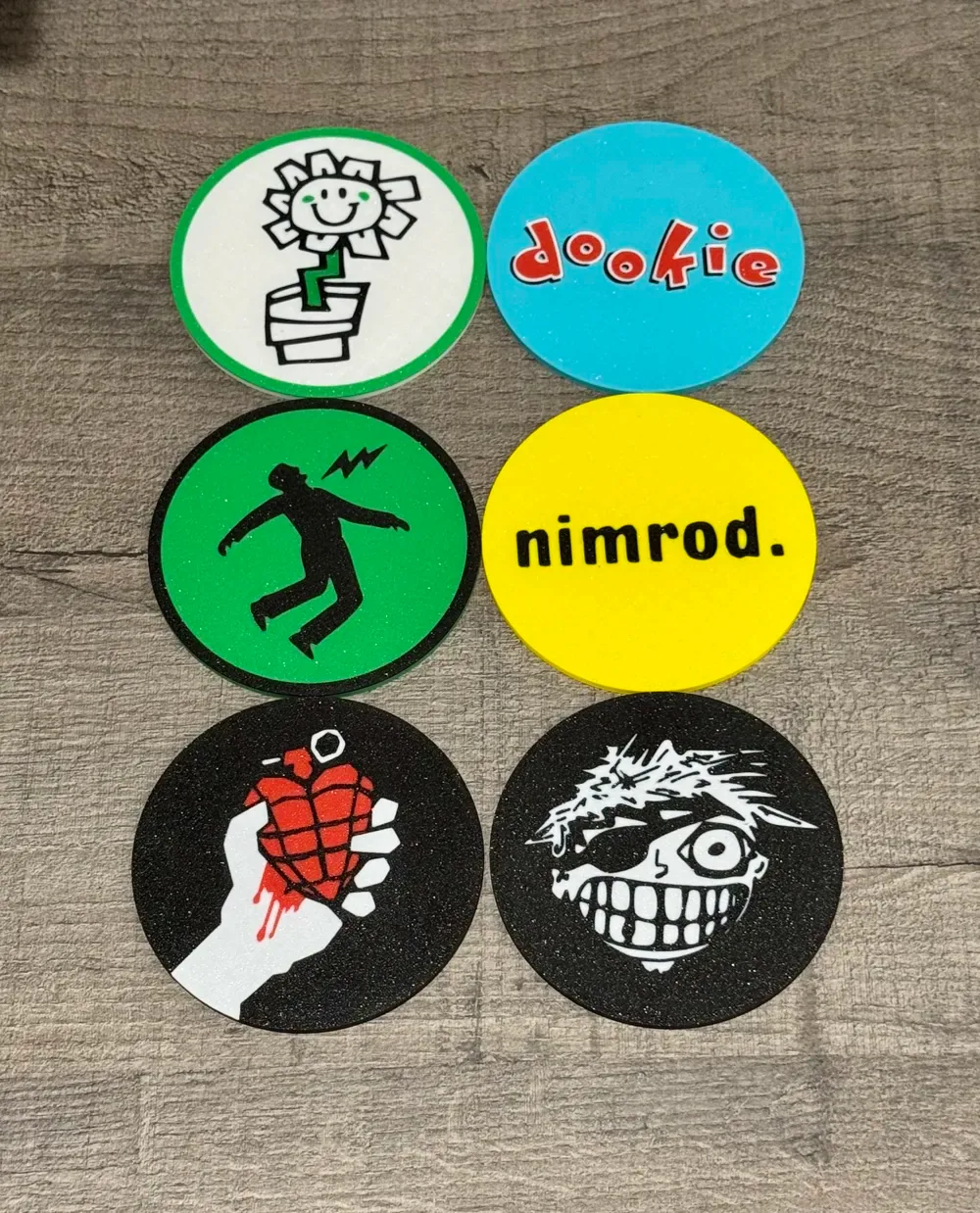Juego de posavasos Green Day con soporte., vista 3