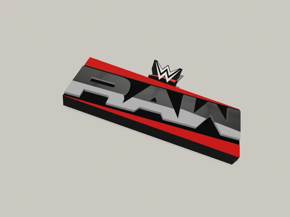 Letrero de pared WWE RAW – Tributo a la lucha libre del lunes por la noche, vista 3