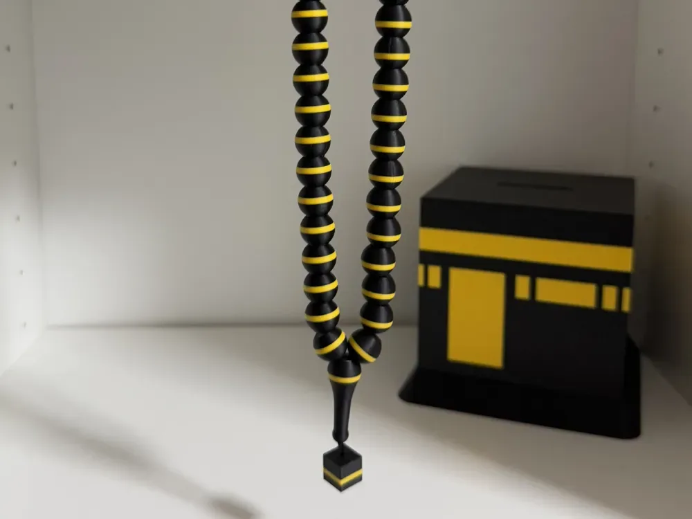 Tasbih – Cuentas de oración inspiradas en la Kaaba, vista 1