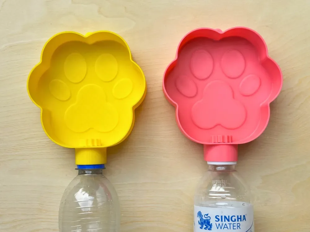 Tazón de agua para mascotas al aire libre: para perros y gatos para impresión 3D, vista 1