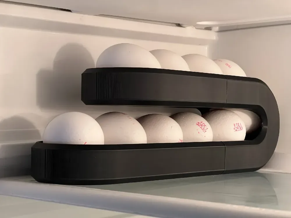 Dispensador de huevos para 10 huevos para impresión 3D, vista 1