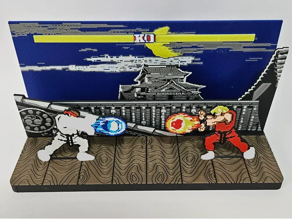 Diorama Street Fighter2 (escenario Ryu), vista 1