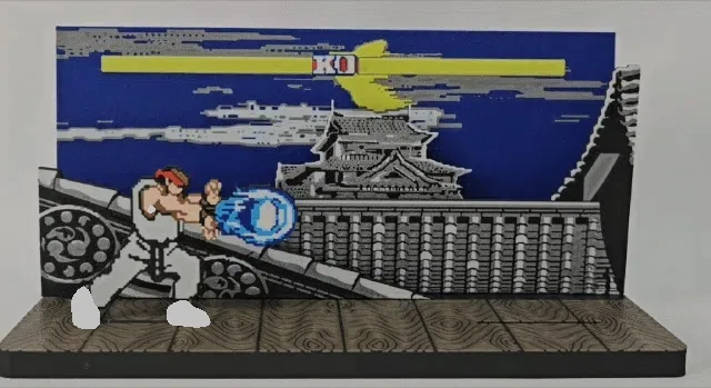 Diorama Street Fighter2 (escenario Ryu), vista 2