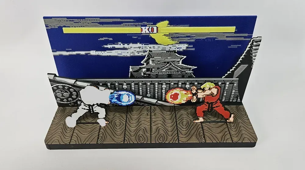 Diorama Street Fighter2 (escenario Ryu), vista 3