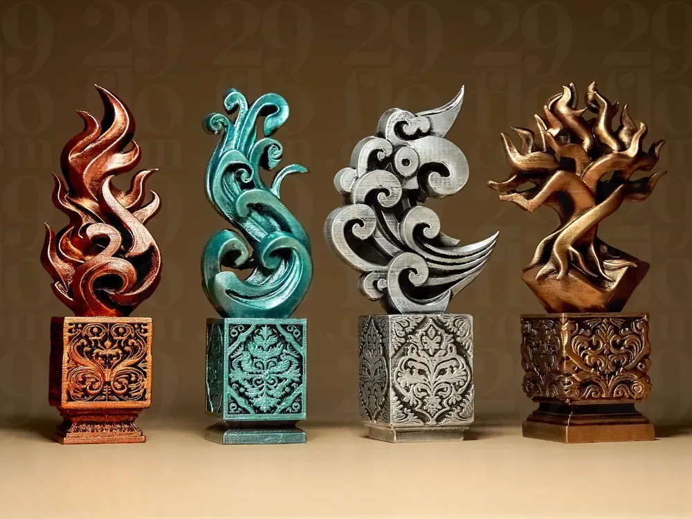 Estatuas de elementales, vista 1