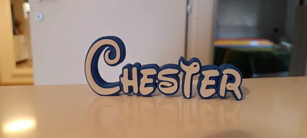 Chester Disney Nombre Signo Adorno Habitación Niño Nacimiento, vista 2