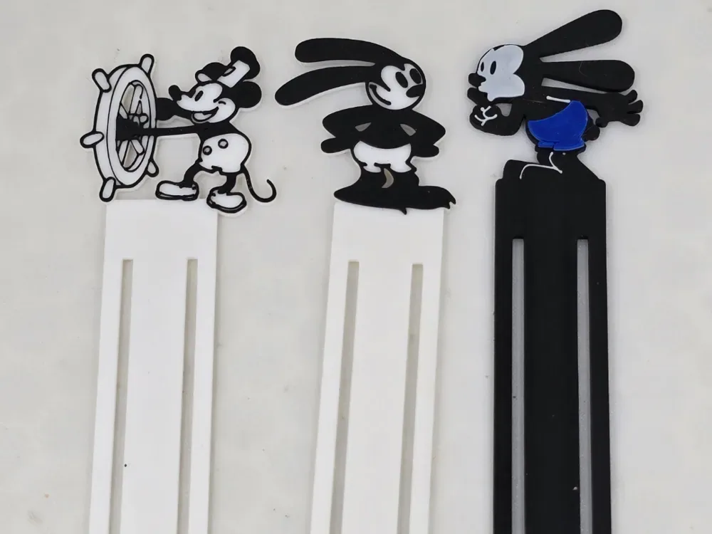 Steamboat Willie y Oswald el conejo Marcadores, vista 1