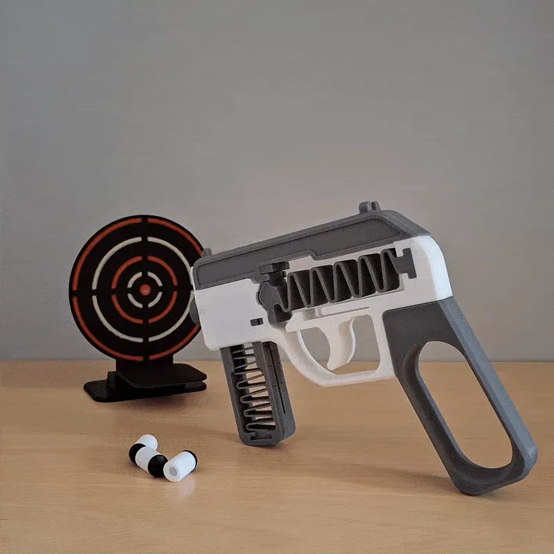 Spring Gun V5: dispara balas falsas con cargador, vista 2