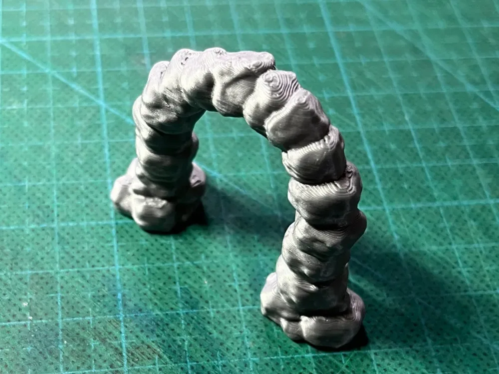Puerta de piedra de la mazmorra, vista 1