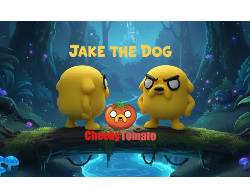 Figura de Jake enojado – Hora de aventuras DeskBuddy, vista 1