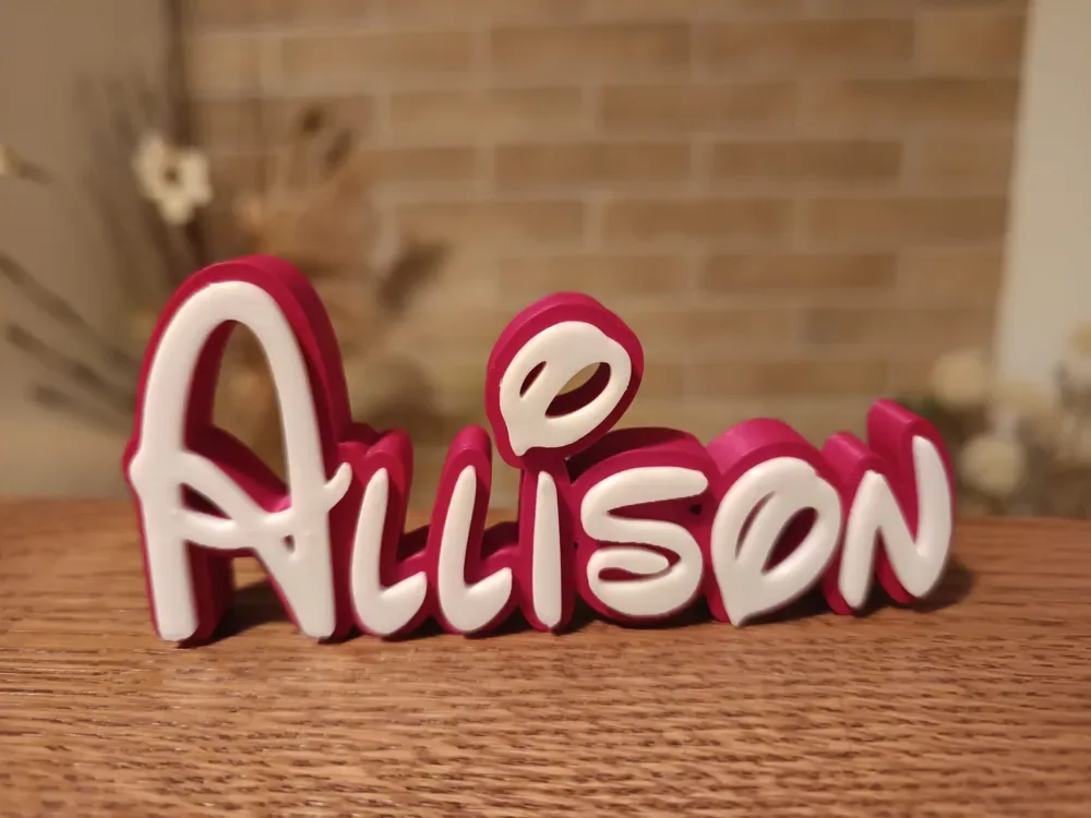 Allison Disney Nombre Signo Decora Habitación niño Nacimiento, vista 1