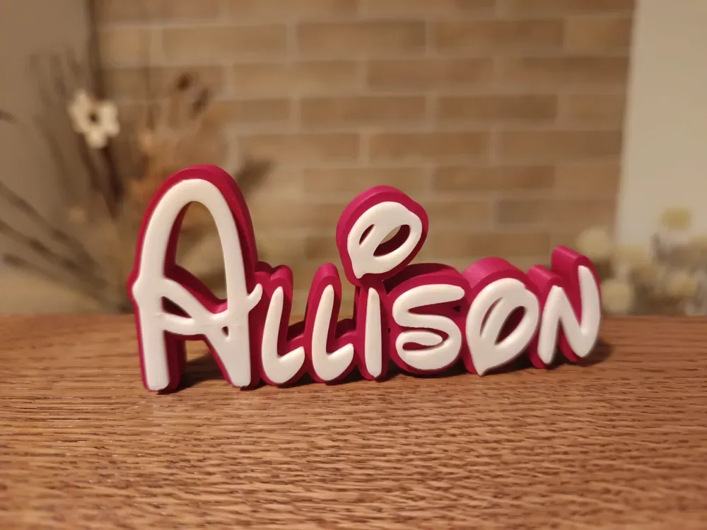 Allison Disney Nombre Signo Decora Habitación niño Nacimiento, vista 2