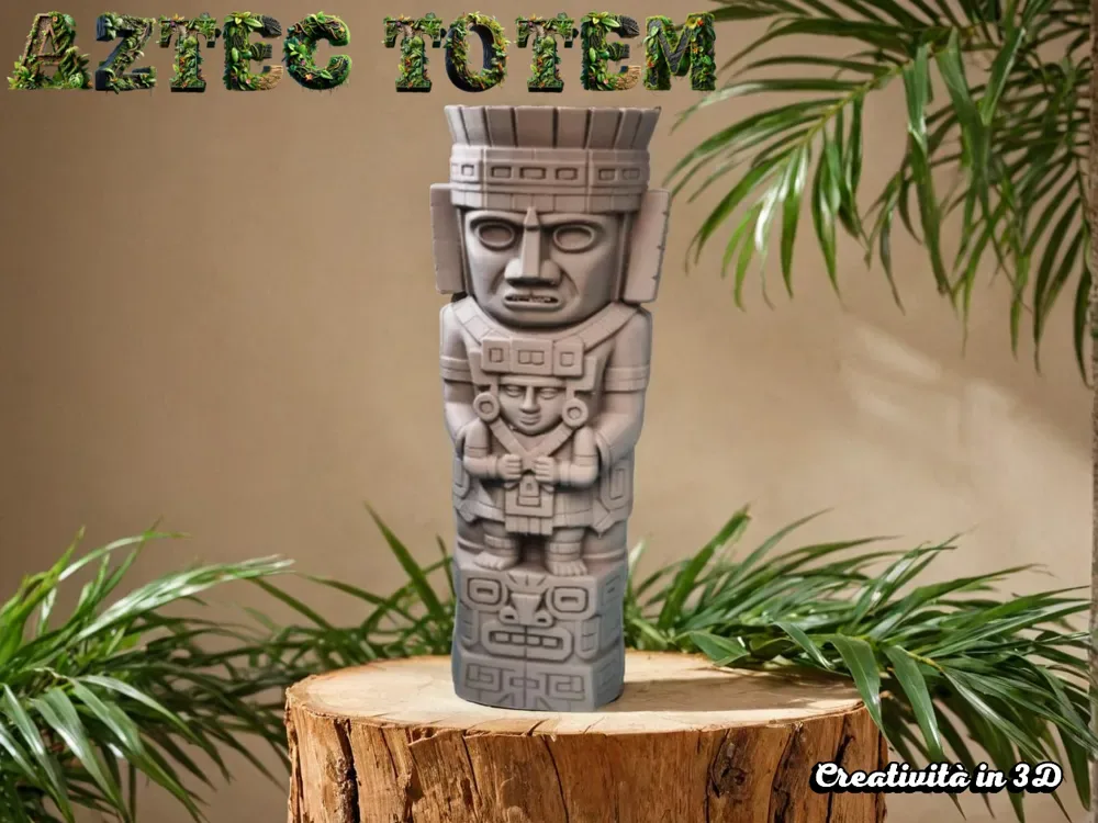 Tótem azteca, vista 1