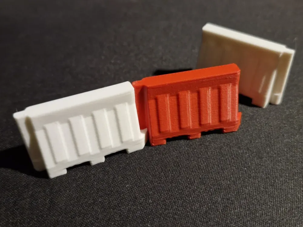 Bloque separador de carreteras de plástico - juguete para niños para impresión 3D, vista 1