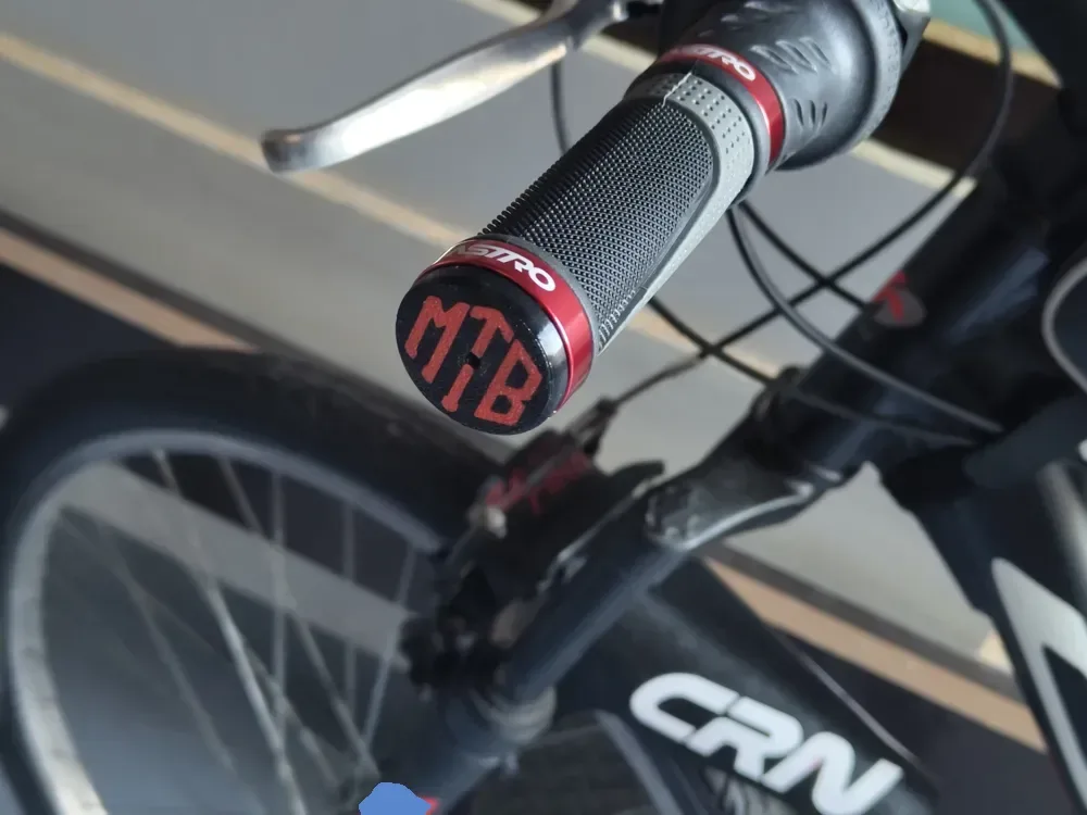 Tapas de extremo para manillar de bicicleta MTB para impresión 3D, vista 1