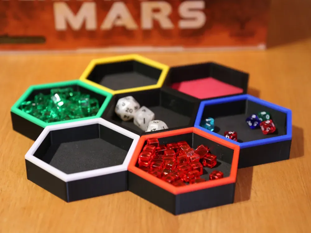 Bandejas Magnéticas para Fichas de Juegos de Mesa para impresión 3D, vista 1