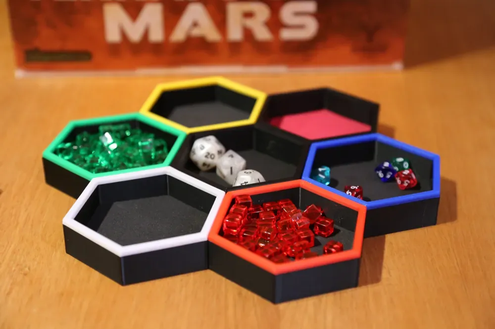 Bandejas Magnéticas para Fichas de Juegos de Mesa para impresión 3D, vista 2