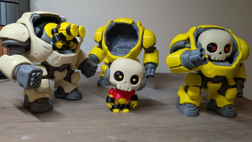 CorePod: traje mecánico de ajuste rápido para pilotos Skullbotz, vista 2
