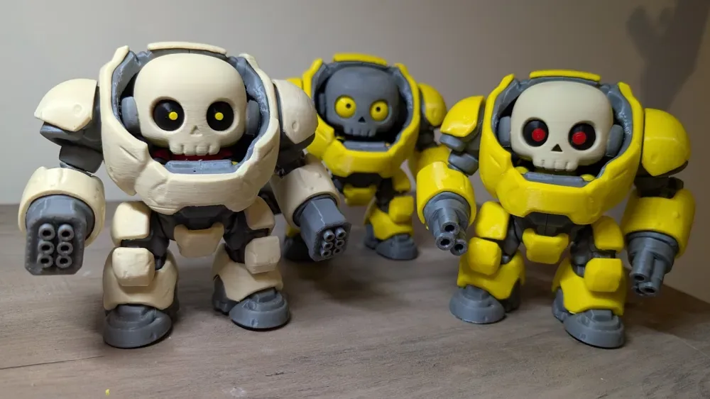 CorePod: traje mecánico de ajuste rápido para pilotos Skullbotz, vista 3