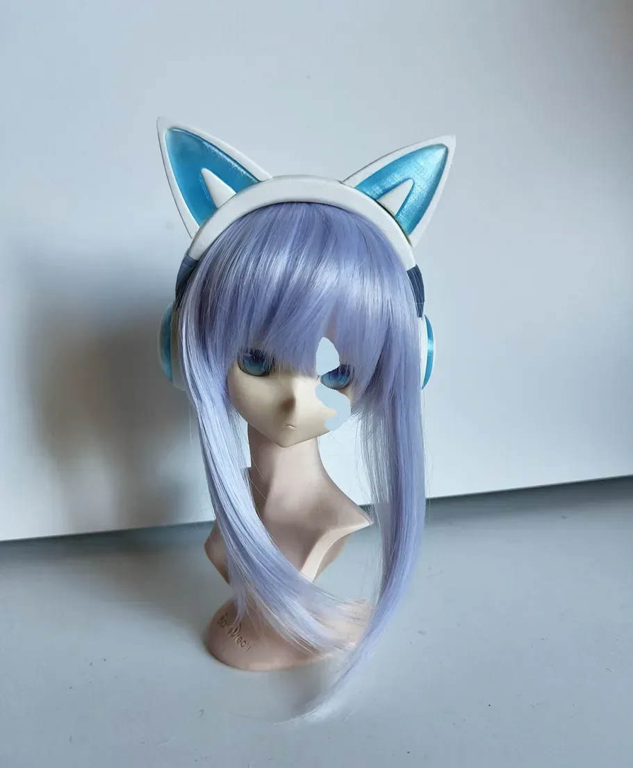 Auriculares muñeca lisos y Orejas de Gato (piezas), vista 3