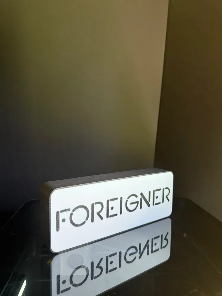 Caja de luz de Foreigner, vista 2