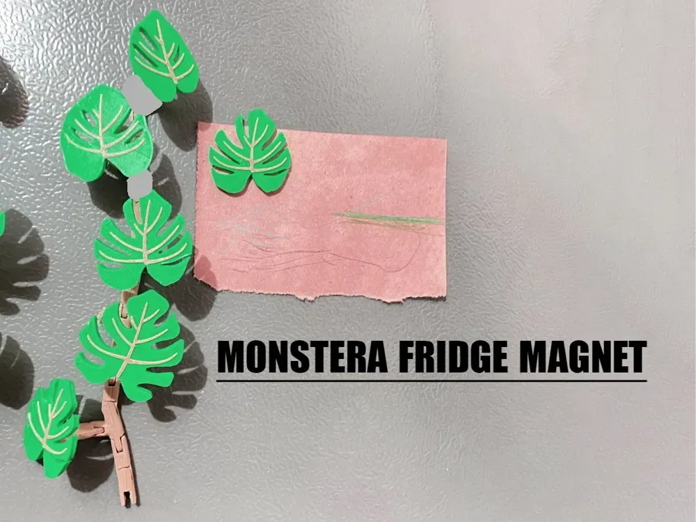 imán de nevera monstera, vista 1