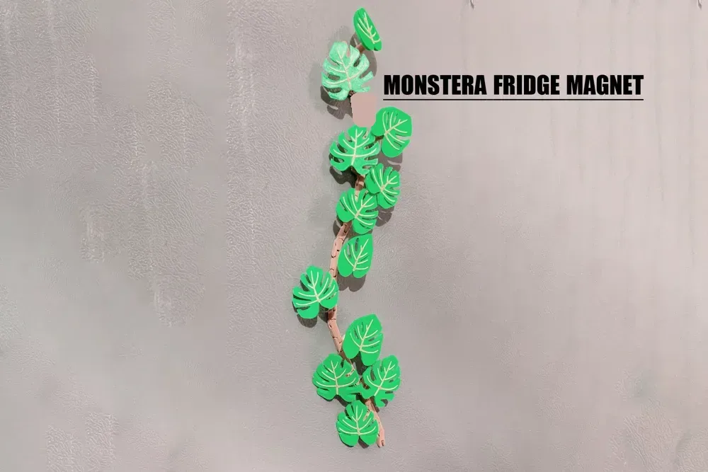 imán de nevera monstera, vista 2
