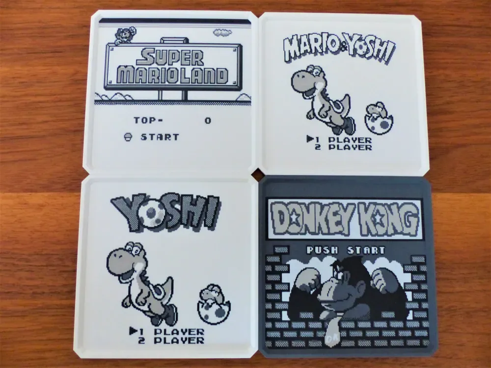 Posavasos y contenedor Gameboy Retro-Art, vista 3