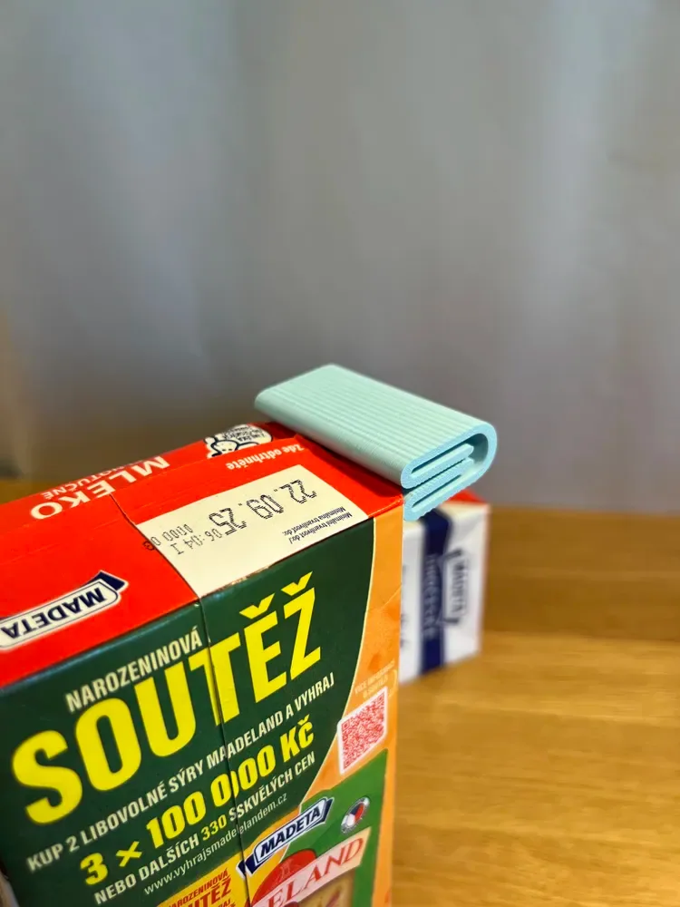 Clip de leche de cartón, vista 2
