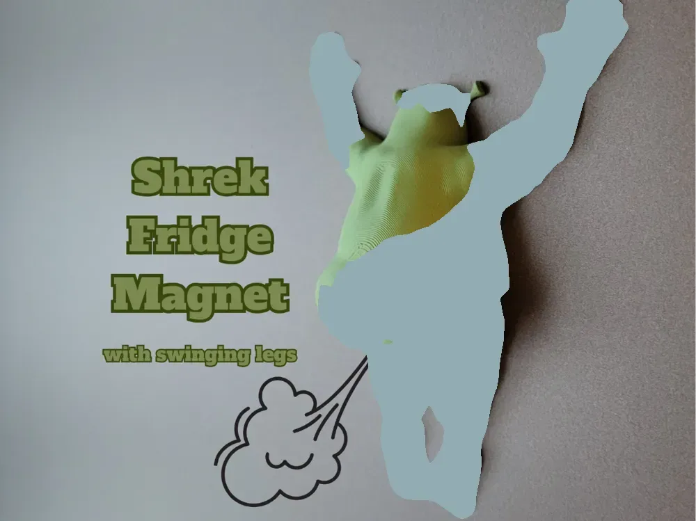 Imán para nevera Shrek, vista 1