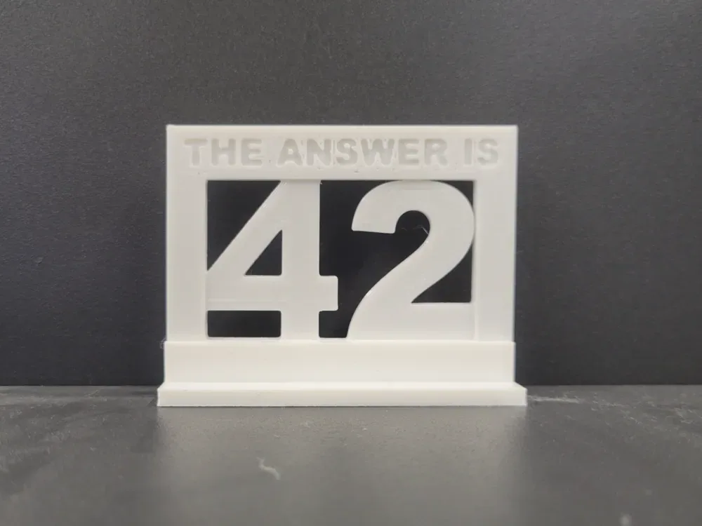 La respuesta es 42, vista 1