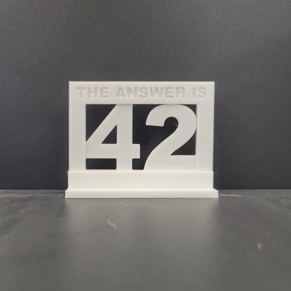 La respuesta es 42, vista 2