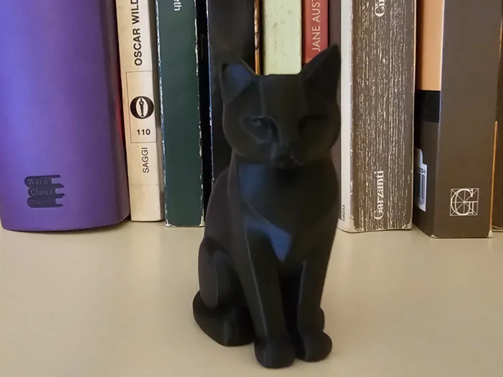 Escultura de gato, vista 1